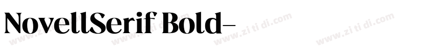NovellSerif Bold字体转换